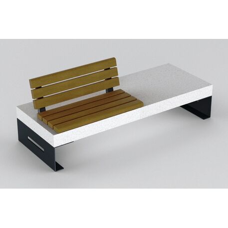 Concrete bench 'Lucida / 200x75x41cm'