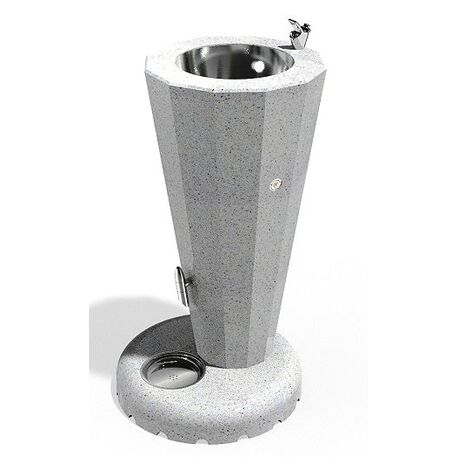 Drinking water fountain made of concrete 'Ø50xH/90cm / BS-256'