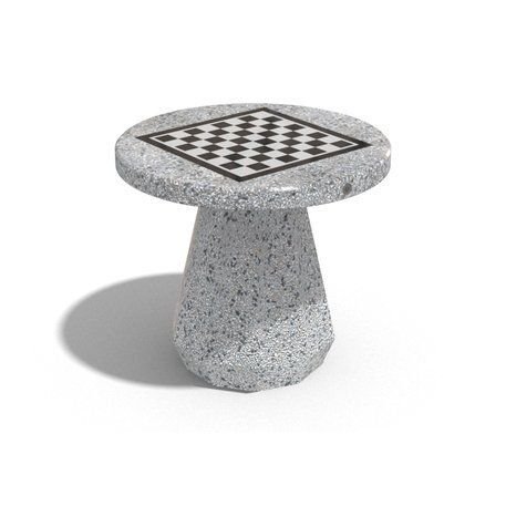 Betonowy stół do szachów z 2 lub 4 szt. krzesła '80x80xH/70cm / BS-188/189'