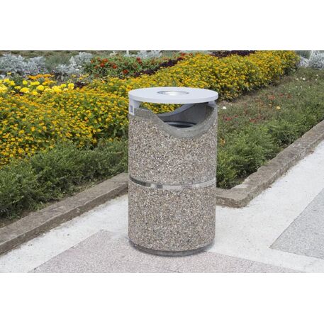 Concrete litter bin '46xH/80cm 40L / BS-127'