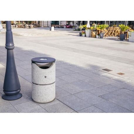 Concrete litter bin '46xH/80cm 40L / BS-127'