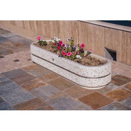 Concrete flower planter '150x45xH/30cm / BS-25'
