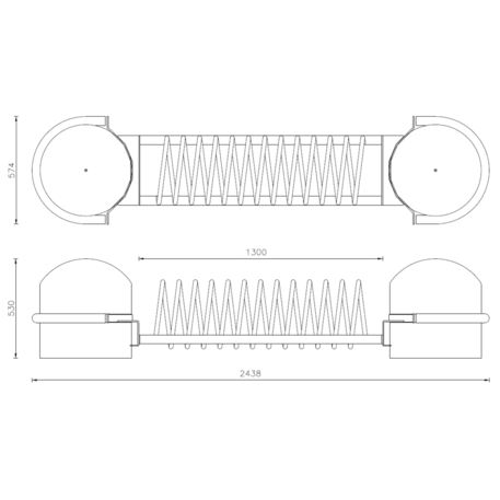 Metalinis dviračių stovas, laikiklis 'Block'