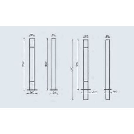 Metalinis dviračių stovas, laikiklis 'Brasilia'