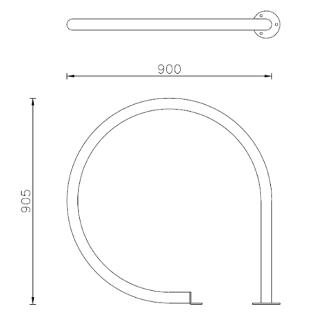 Metalinis dviračių stovas, laikiklis 'Dali'
