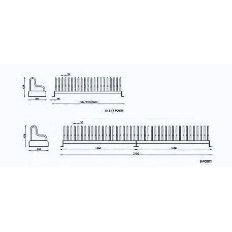 Metalinis dviračių stovas, laikiklis 'Gamma'