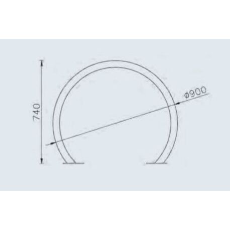 Metalinis dviračių stovas, laikiklis 'Giotto'