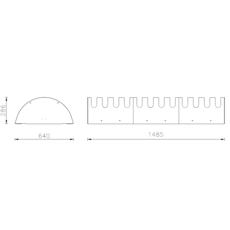 Metalinis dviračių stovas, laikiklis 'Modular 5'