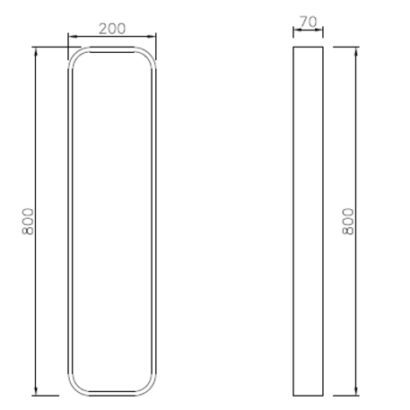Metalinis dviračių stovas, laikiklis 'Zurigo 200x70mm'