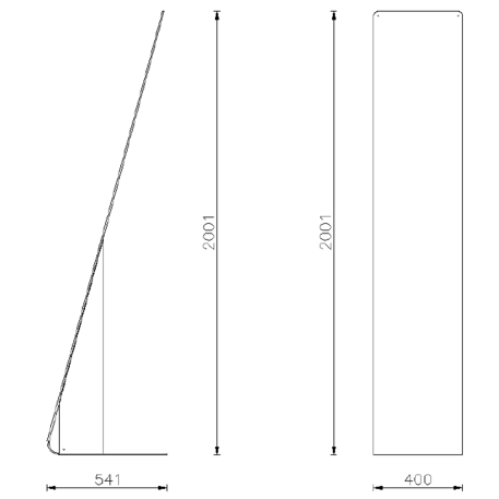 Informacinis / Reklaminis stendas, stovas vienpusis 'Directive 400'