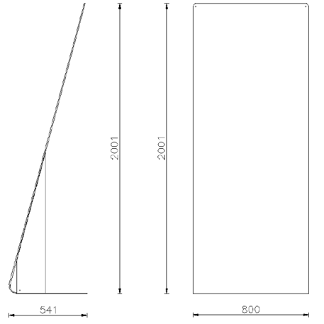 Informacinis / Reklaminis stendas, stovas vienpusis 'Directive 800'