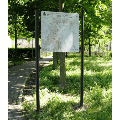 Informacinis / Reklaminis stendas, stovas vienpusis 'Stendarto 100x100cm'