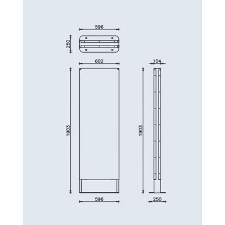 Informacinis / Reklaminis stendas, stovas vienpusis 'Vicenza'