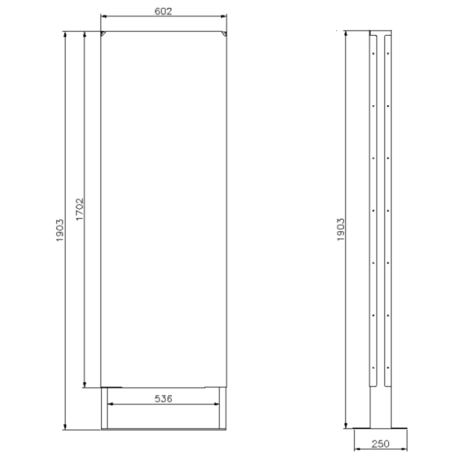 Informacinis / Reklaminis stendas, stovas vienpusis 'Vicenza'