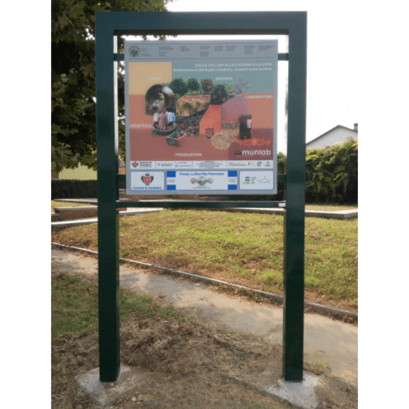 Informacinis / Reklaminis stendas, stovas vienpusis arba dvipusis 'Vision 100x100cm'