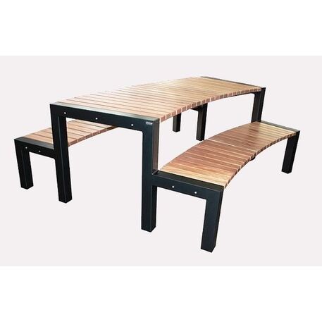 Metal bench + table 'Top Class Picnic'