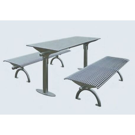 Metal bench + table 'Rest Picnic'