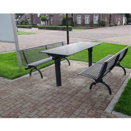 Metal bench + table 'Rest Picnic'