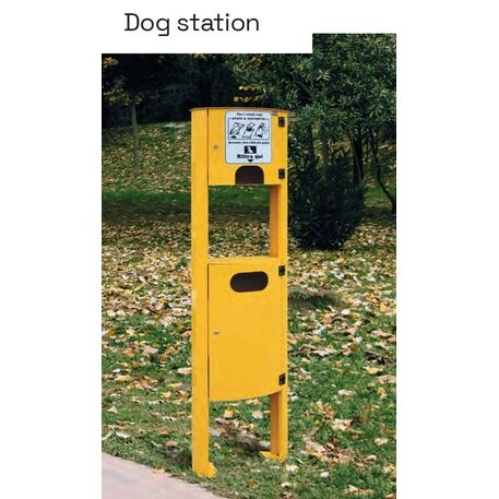 Уличный мусорный бак для собак 'Dog station 40L'