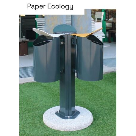 Металлический контейнер для сортировки 'Paper Ecology / 2x30L / 3x30L'
