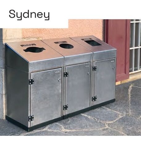 Lauko metalinė šiukšliadėžė rūšiavimui 'Sydney 100L'