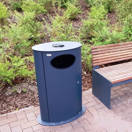 Lauko metalinė šiukšliadėžė 'Olbia / 110L'