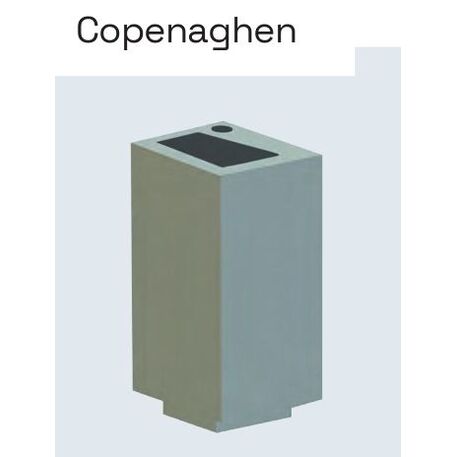 Lauko metalinė šiukšliadėžė 'Copenaghen / 80L'