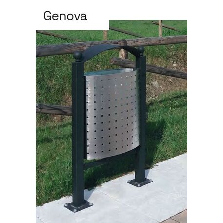 Lauko metalinė šiukšliadėžė 'Genova Inox / 60L'