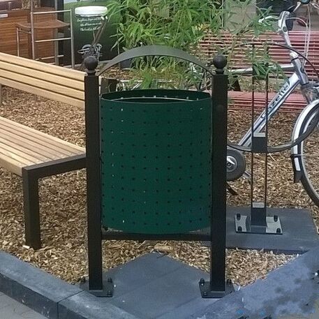 Lauko metalinė šiukšliadėžė 'Genova / 60L'