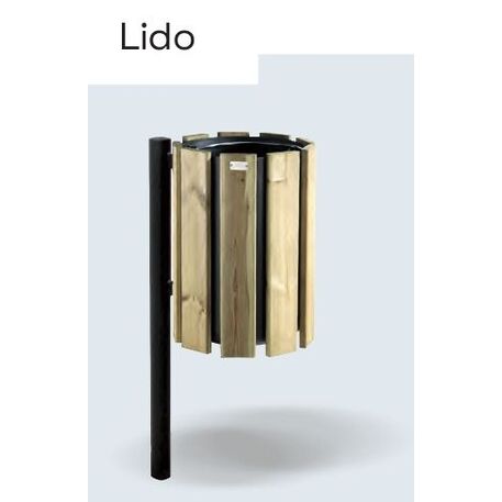 Lauko metalinė šiukšliadėžė 'Lido / 45L'