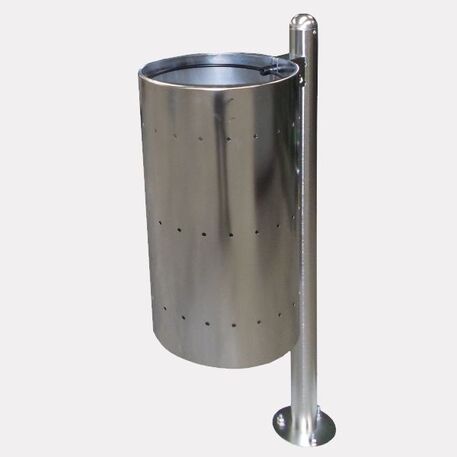 Lauko metalinė šiukšliadėžė 'Albenga Inox / 50L'