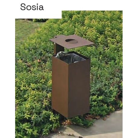 Lauko metalinė šiukšliadėžė 'Sosia / 55L'