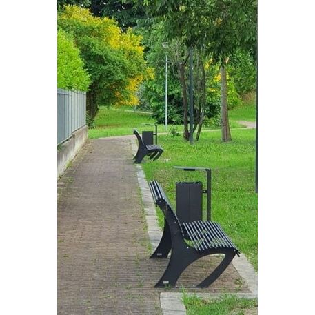 Lauko metalinė šiukšliadėžė 'Sosia / 55L'