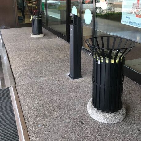 Lauko metalinė šiukšliadėžė 'Corona / 80L'