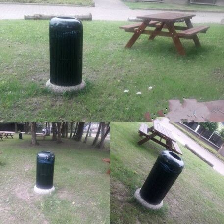 Lauko metalinė šiukšliadėžė 'Ulisse / 80L'