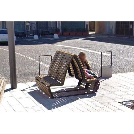 Lauko suoliukas su atlošu, kolekcija 'AMETISTA'