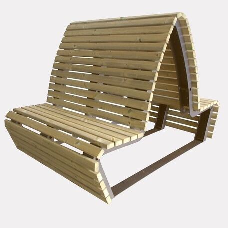 Lauko suoliukas su atlošu, kolekcija 'AMETISTA'