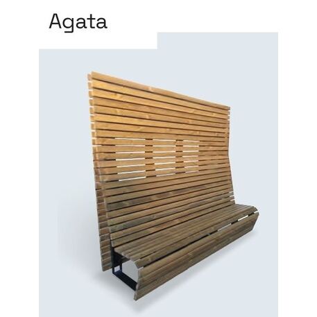 Lauko suoliukas su atlošu, kolekcija 'AGATA'