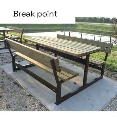 Lauko suoliukai + Stalas, kolekcija 'Break point Picnic'
