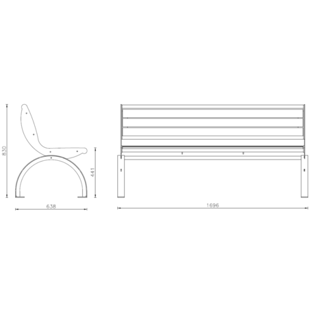 Lauko suoliukas, kolekcija 'CETRA WOOD'