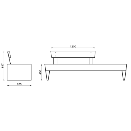 Metal bench 'Dresda'