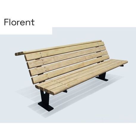 Уличная металлическая скамейка 'FLORENT'