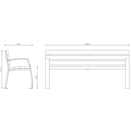 Lauko suoliukas su atlošu, kolekcija 'SENIOR'