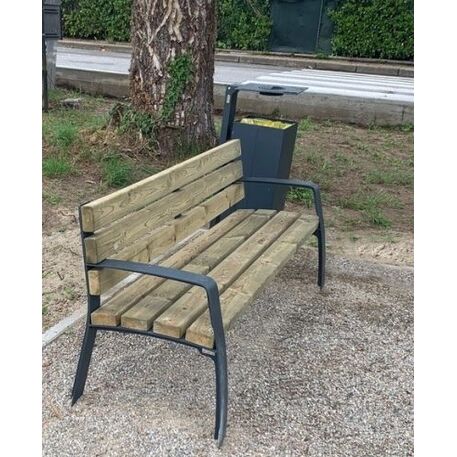 Lauko suoliukas su atlošu, kolekcija 'SENIOR'