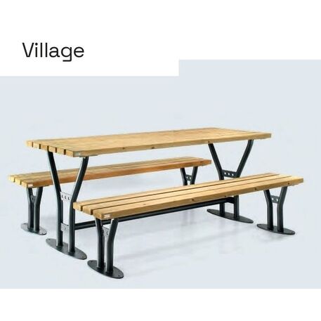 Lauko suoliukai + Stalas, kolekcija 'Village Picnic'