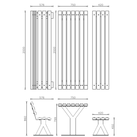 Lauko suoliukai + Stalas, kolekcija 'Space Picnic'
