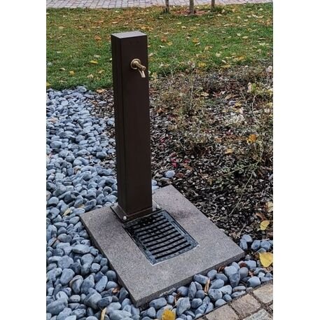 Outdoor drinking fountains of metal 'Trieste Square'