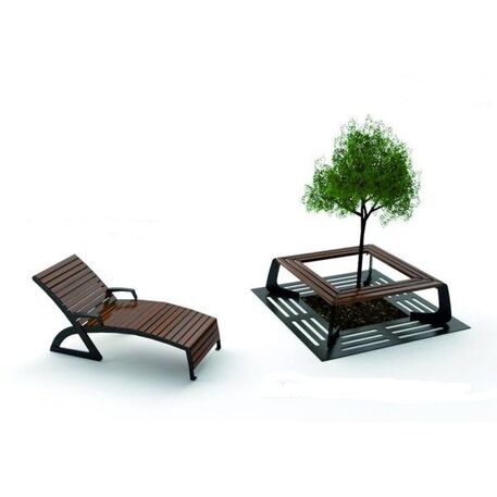 Metalinis suolas + Medžių šaknų apsauga 'Yorker_STF/0635/MDL'