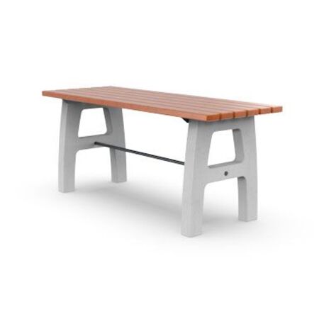 Lauko betoninis poilsio komplektas, stalas + suolas 'Picnic_Kobe'