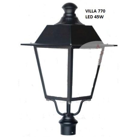Klasikinio kaltinio stiliaus gatvės, parko šviestuvo stovas 'VILLA-C2-H/320cm'